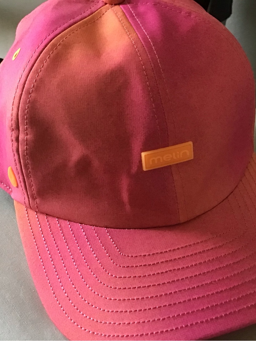 Melin Aura Hydro Pink-Orange Baseball Cap - Picture 5 of 8